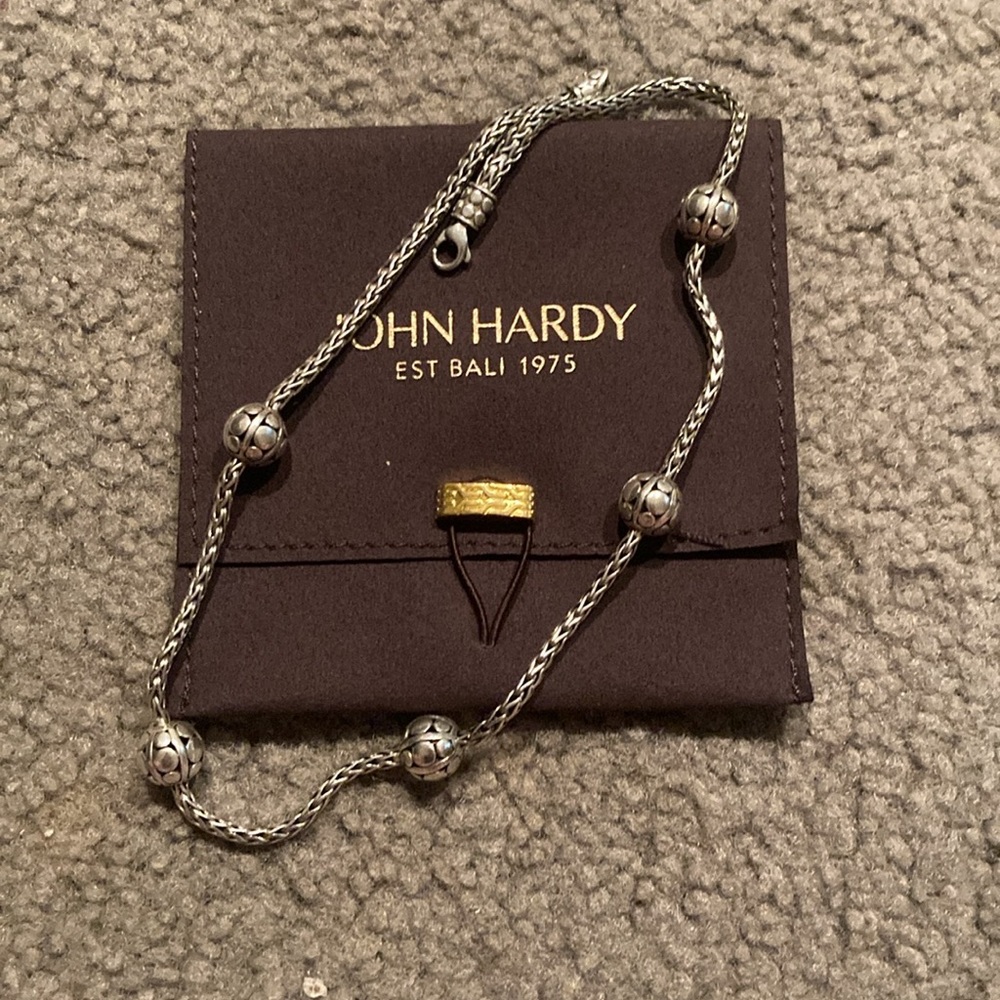 John Hardy Station Ball necklace 24 inches